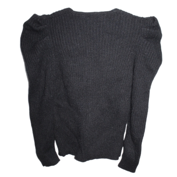 Women's Embellished Puff Sleeve Sweater - Picture 8 of 16